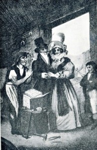 Wedding-picture Marriage over the Anvil